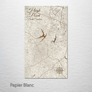 High Point, North Carolina Street Map