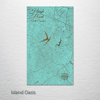 High Point, North Carolina Street Map