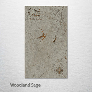 High Point, North Carolina Street Map