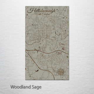 Hillsborough, North Carolina Street Map