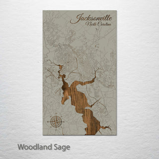 Jacksonville, North Carolina Street Map