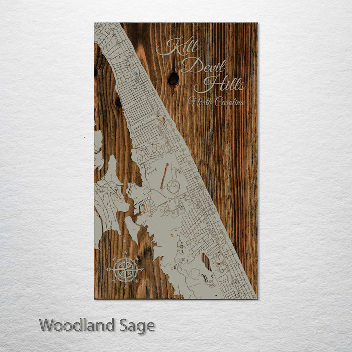 Kill Devil Hills, North Carolina Street Map