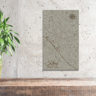 King, North Carolina Street Map