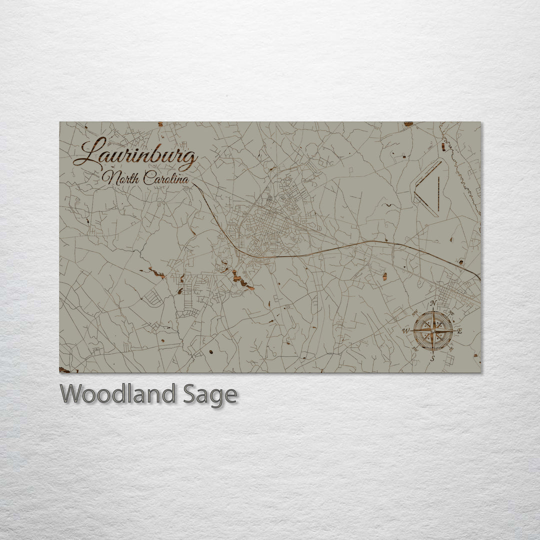 Laurinburg, North Carolina Street Map