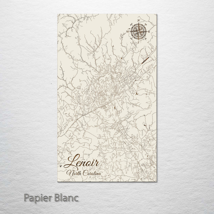 Lenoir, North Carolina Street Map