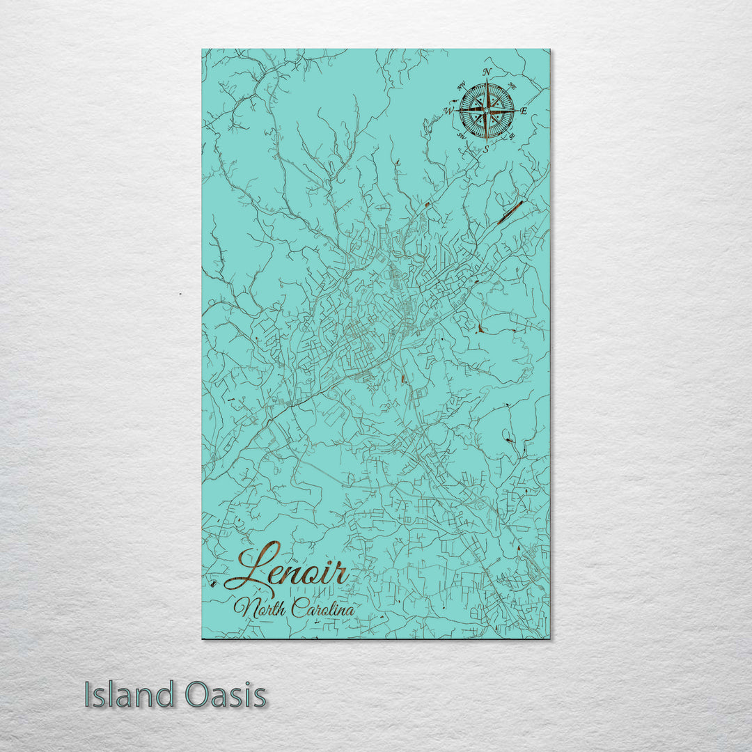 Lenoir, North Carolina Street Map