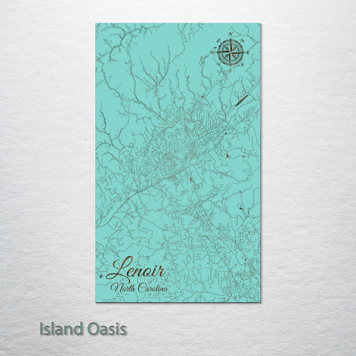 Lenoir, North Carolina Street Map