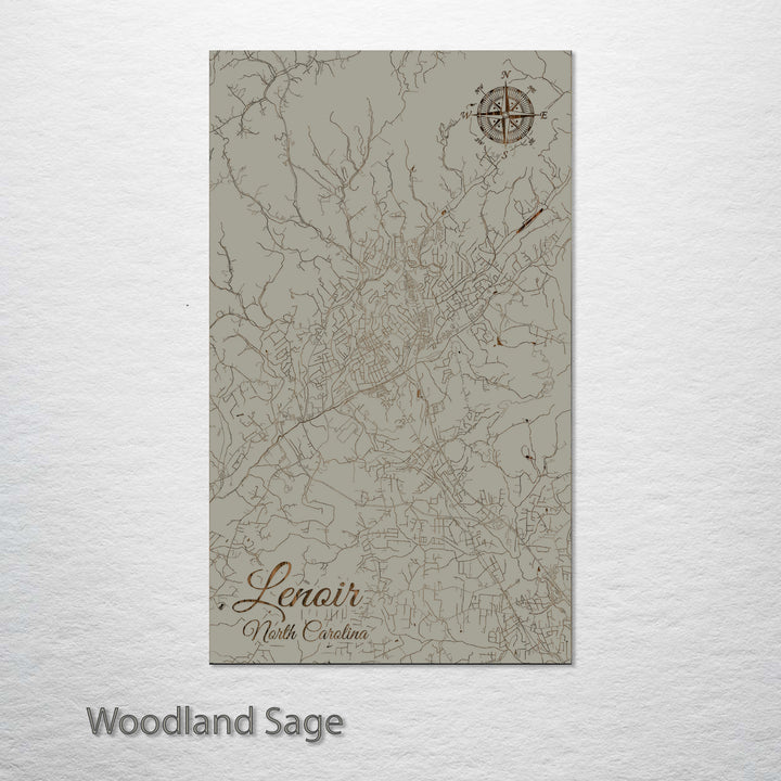 Lenoir, North Carolina Street Map