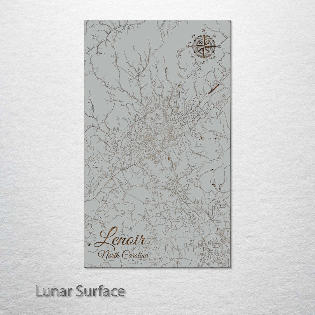 Lenoir, North Carolina Street Map