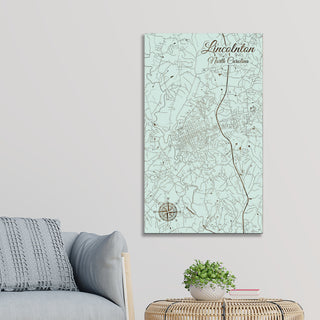 Lincolnton, North Carolina Street Map