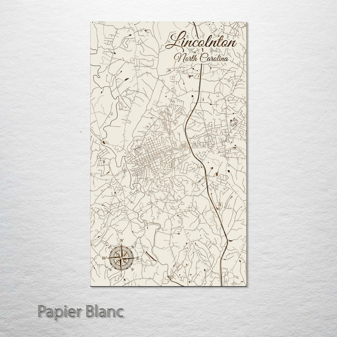 Lincolnton, North Carolina Street Map