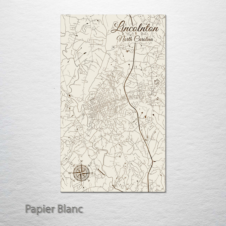 Lincolnton, North Carolina Street Map