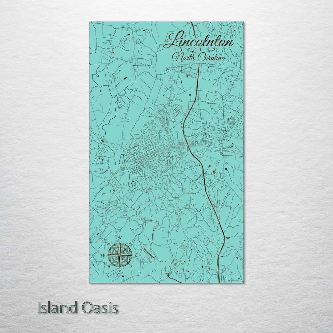 Lincolnton, North Carolina Street Map