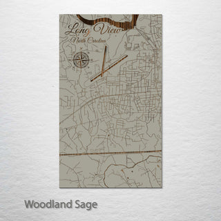 Long View, North Carolina Street Map