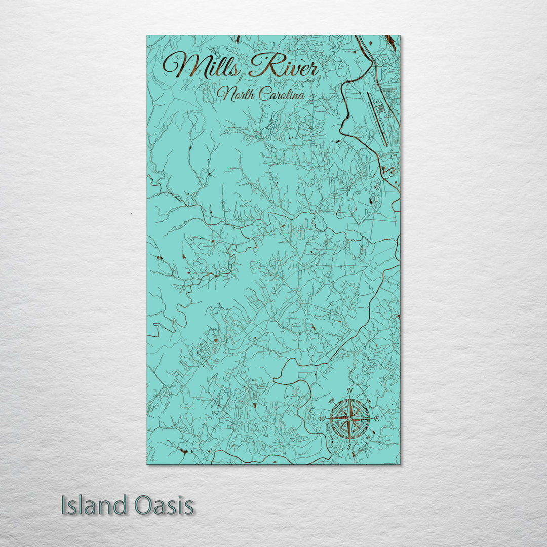 Mills River, North Carolina Street Map