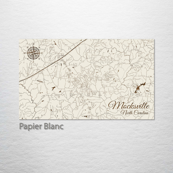 Mocksville, North Carolina Street Map