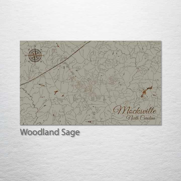 Mocksville, North Carolina Street Map