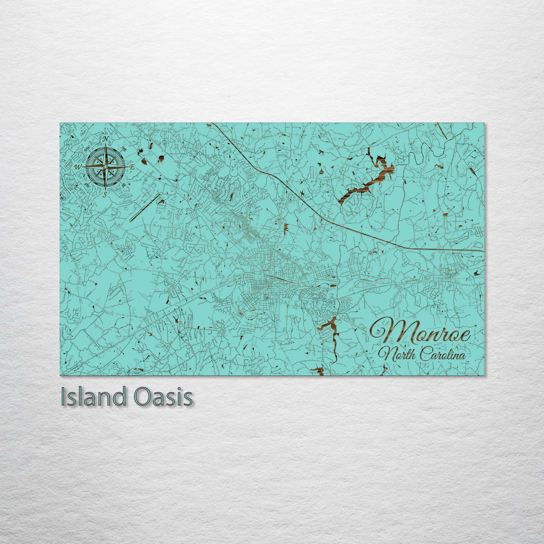 Monroe, North Carolina Street Map