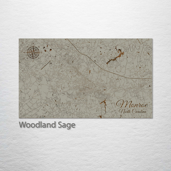 Monroe, North Carolina Street Map