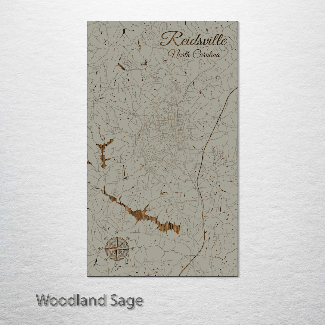 Reidsville, North Carolina Street Map