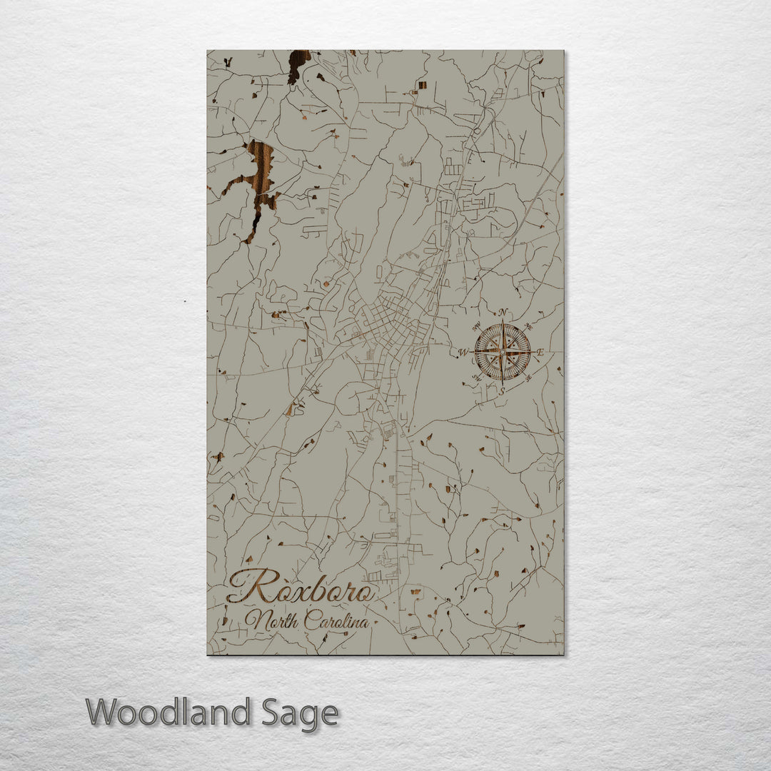 Roxboro, North Carolina Street Map