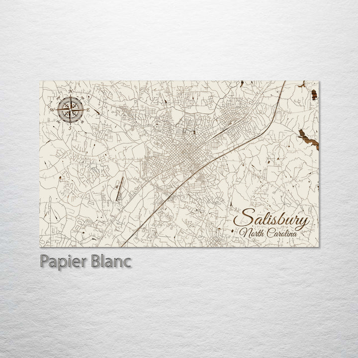 Salisbury, North Carolina Street Map