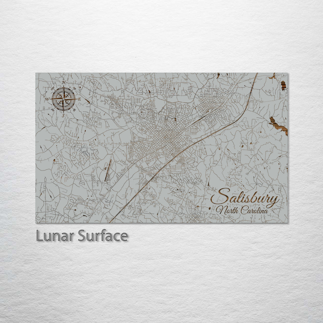 Salisbury, North Carolina Street Map