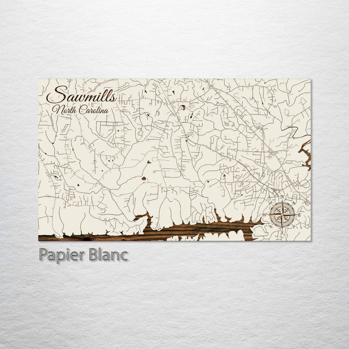 Sawmills, North Carolina Street Map