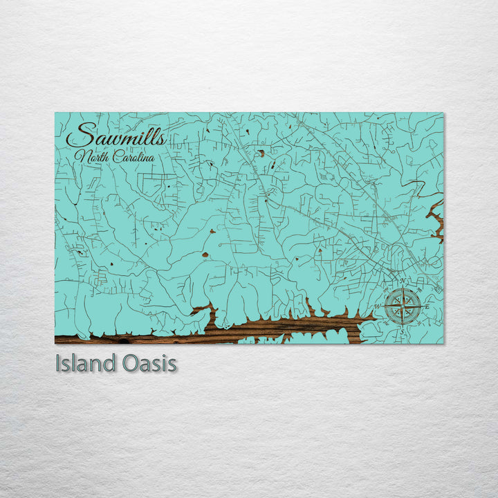 Sawmills, North Carolina Street Map