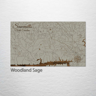 Sawmills, North Carolina Street Map