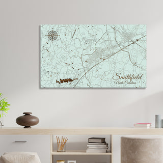 Smithfield, North Carolina Street Map