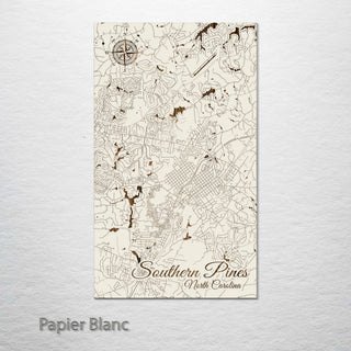 Southern Pines, North Carolina Street Map