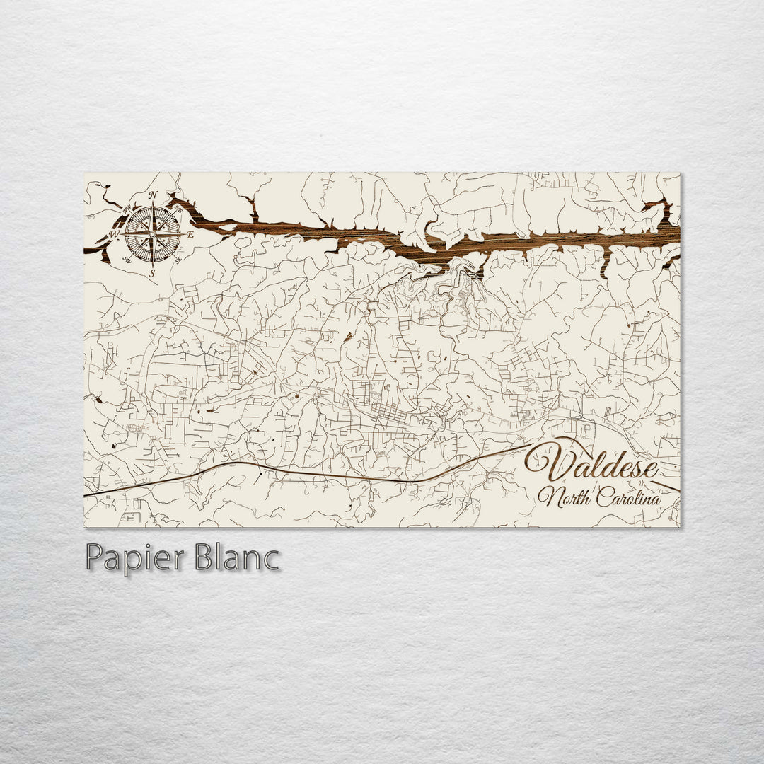 Valdese, North Carolina Street Map