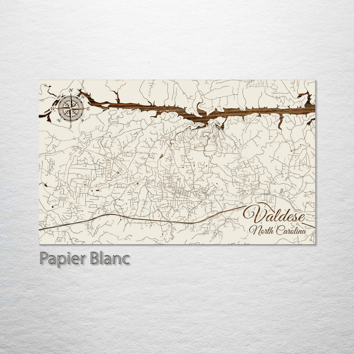 Valdese, North Carolina Street Map