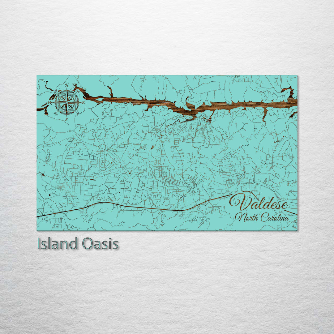 Valdese, North Carolina Street Map