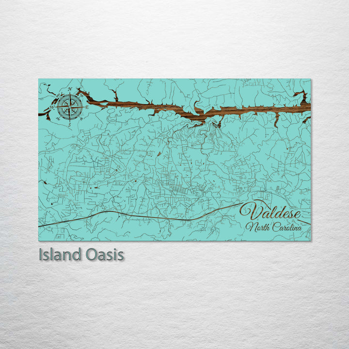 Valdese, North Carolina Street Map