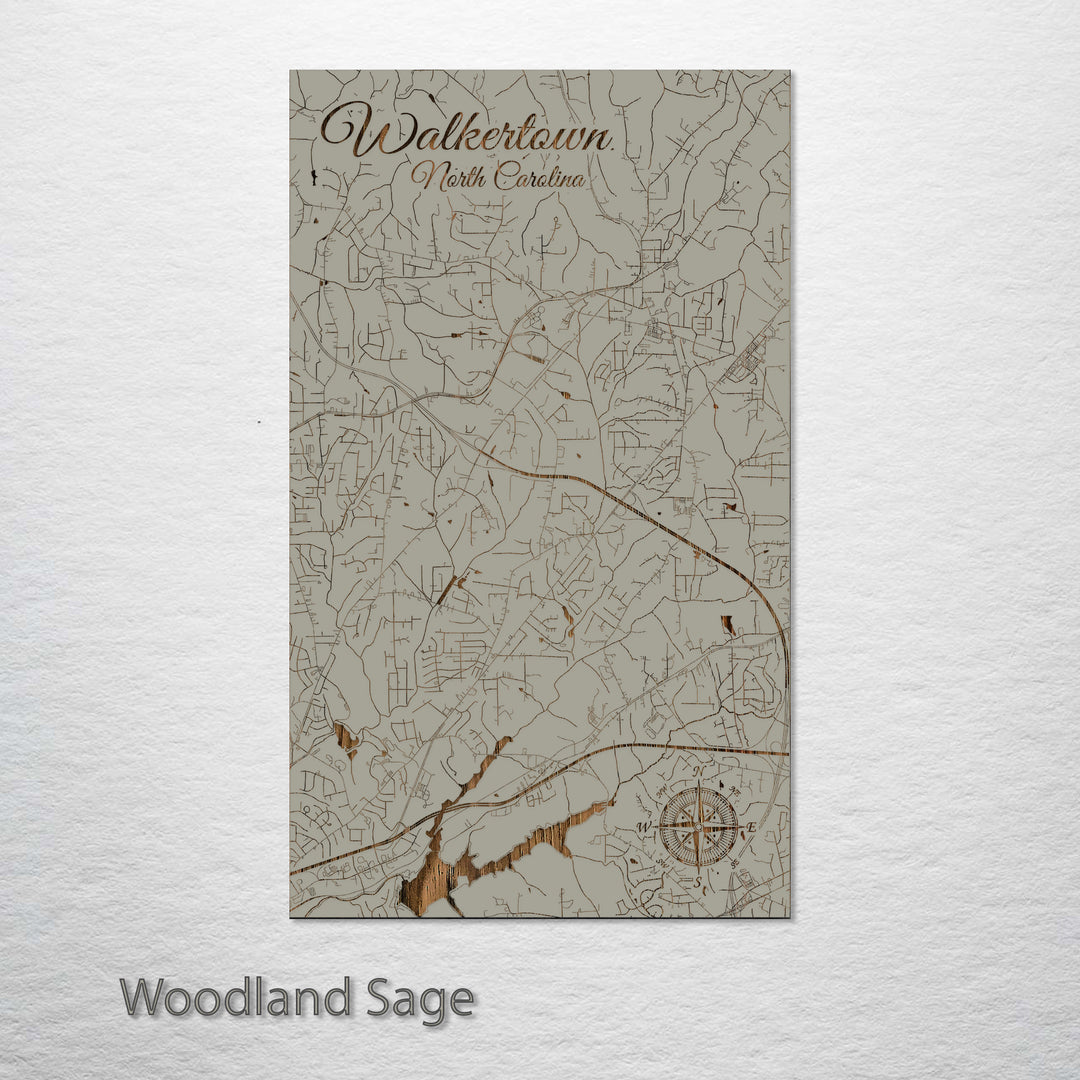 Walkertown, North Carolina Street Map