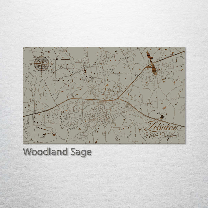 Zebulon, North Carolina Street Map