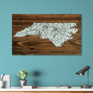 North Carolina Isolated Map