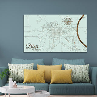 Blair, Nebraska Street Map