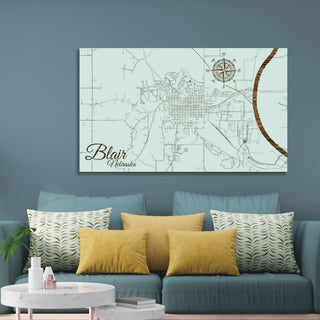 Blair, Nebraska Street Map
