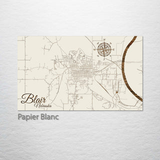 Blair, Nebraska Street Map