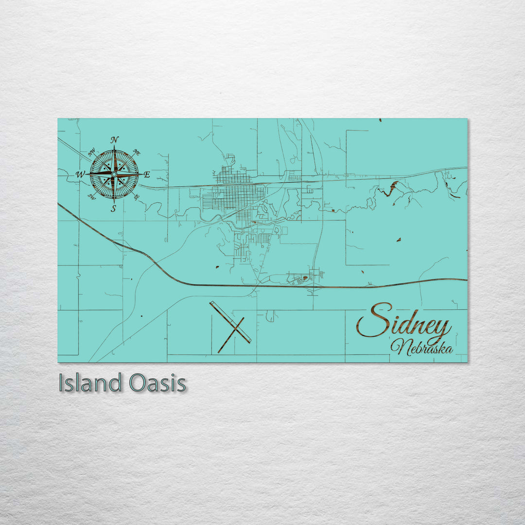 Sidney, Nebraska Street Map
