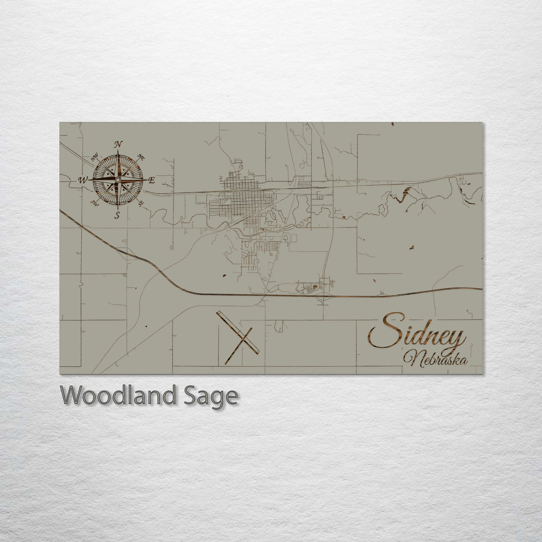 Sidney, Nebraska Street Map