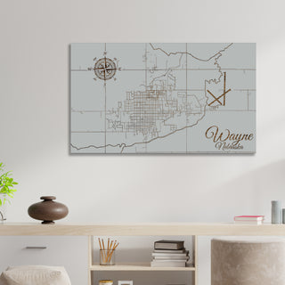 Wayne, Nebraska Street Map