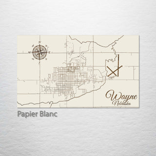 Wayne, Nebraska Street Map