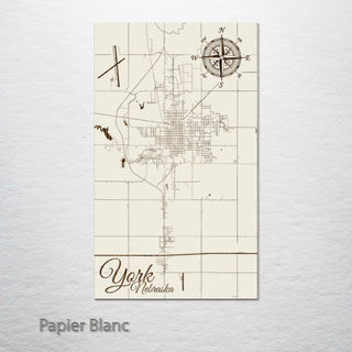 York, Nebraska Street Map