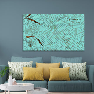 Audubon, New Jersey Street Map