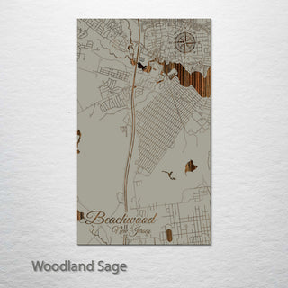 Beachwood, New Jersey Street Map