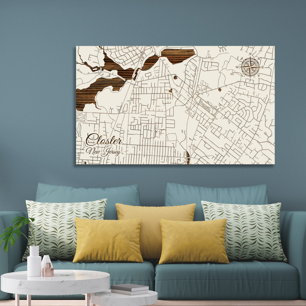 Closter, New Jersey Street Map – Fire & Pine